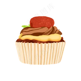 水果奶油小蛋糕杯糕