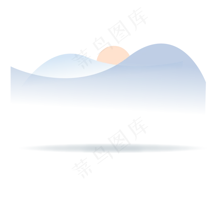 水墨山水(2000X2000(DPI:300))ai矢量模版下载