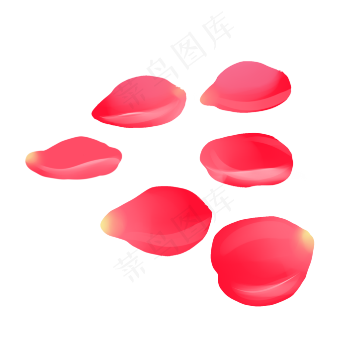 红色高清玫瑰花瓣(2000X2000(DPI:300))psd模版下载