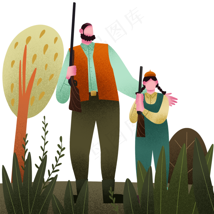 父亲节打枪击父女