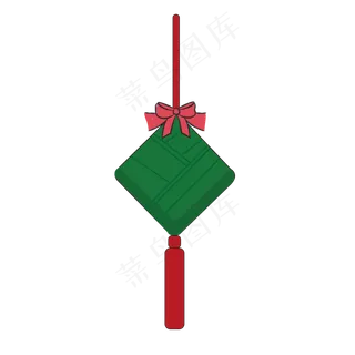 唯美绿色挂饰插图