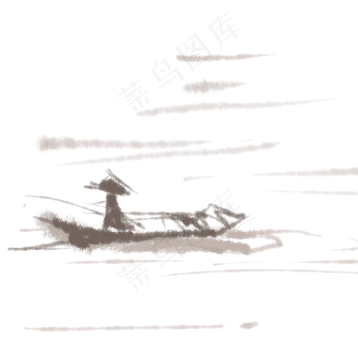 油画风格山水画免抠图(2000X2000(DPI:300))psd模版下载