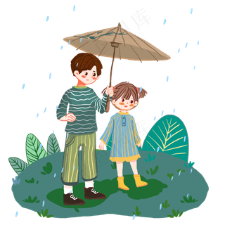 24节气雨水节气套图