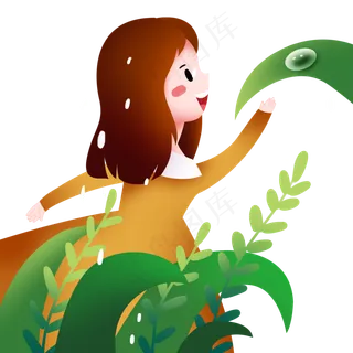 谷雨漂亮的小女孩