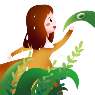 谷雨漂亮的小女孩