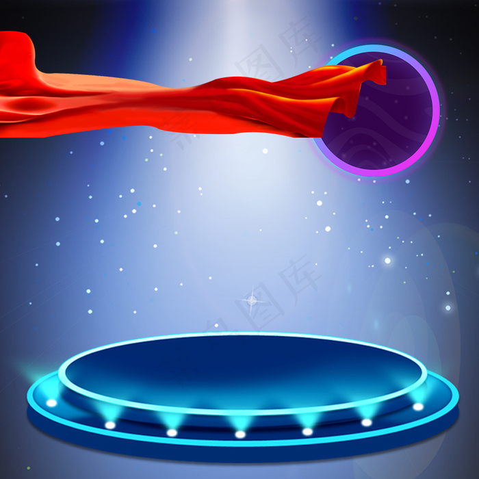 科幻科技背景促销主图