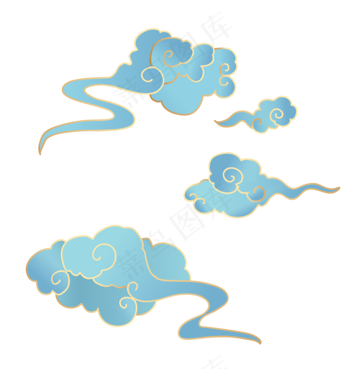 新中式国潮云纹(3500*3733px 300 dpi )ai矢量模版下载