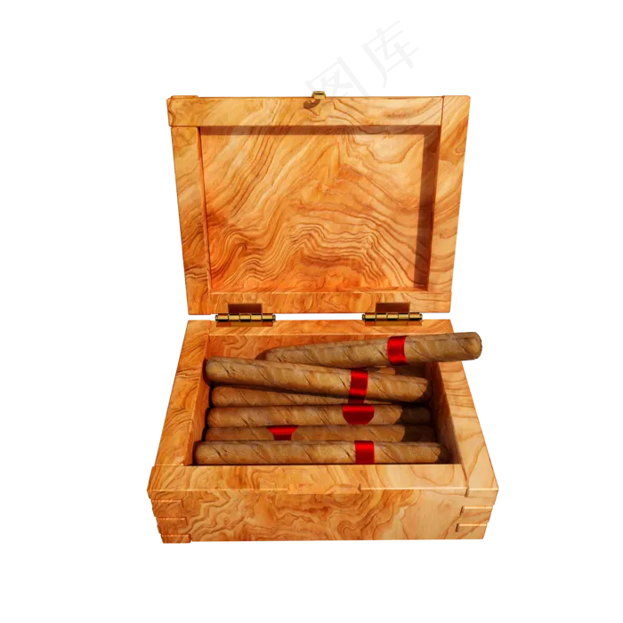 一盒雪茄png图(2000X2000(DPI:300))psd模版下载