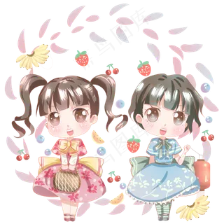 姐妹水果派对庆春节