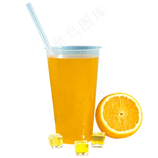 一杯橙汁,免抠元素