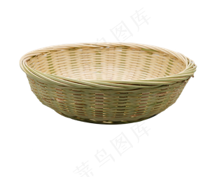手工编织竹筐,免抠元素