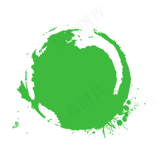 绿色水墨泼墨特效端午节