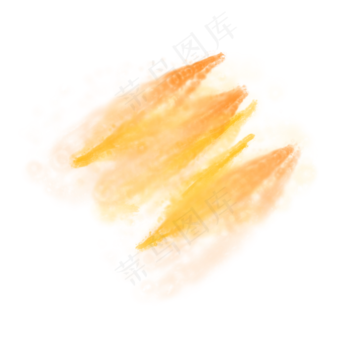 黄色水彩涂鸦笔刷(2000*2000px 72 dpi )psd模版下载