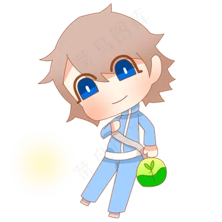 2019植树节宣传环保卡通人物