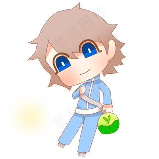 2019植树节宣传环保卡通人物