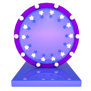 C4D立体618紫色展台