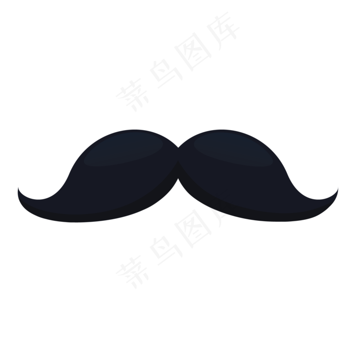 父亲节卡通蓝胡子装饰元素