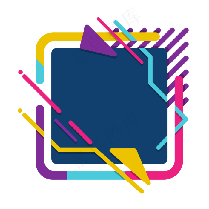 618电商流体多彩渐变装饰免扣