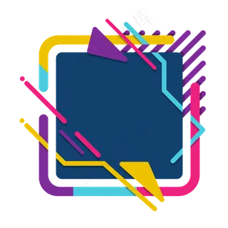 618电商流体多彩渐变装饰免扣