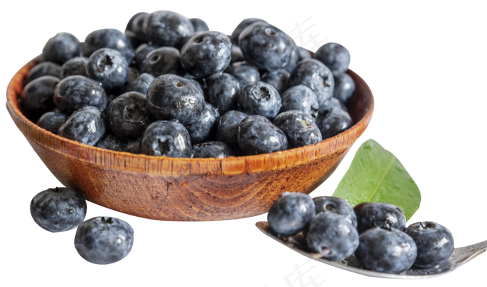 木碗里的蓝莓