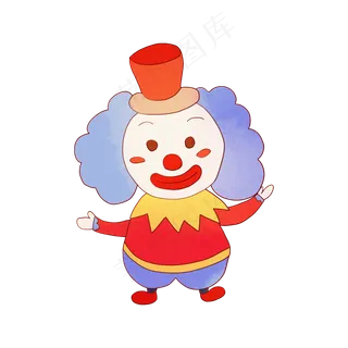 愚人节玩耍的小丑,免抠元素