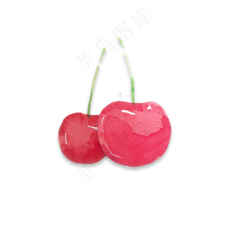 手绘水果之樱桃