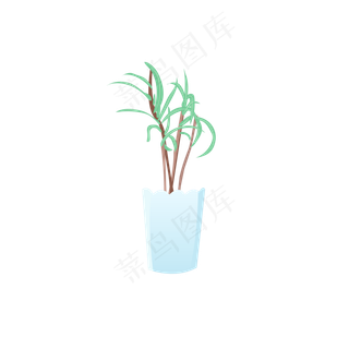 矢量盆栽植物绿色植物免扣素材