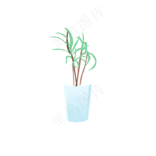 矢量盆栽植物绿色植物免扣素材