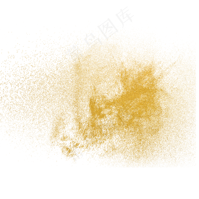 金色粉尘装饰图案,免抠元素