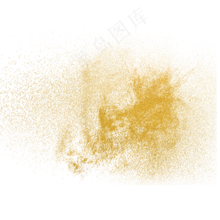 金色粉尘装饰图案,免抠元素