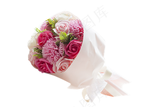 一束粉红色漂亮鲜花