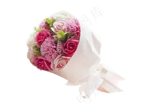 一束粉红色漂亮鲜花