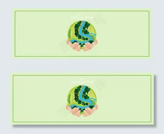 世界地球日公益环保banner