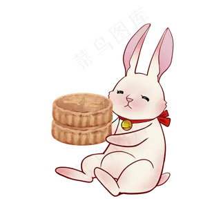 玉兔月饼,免抠元素