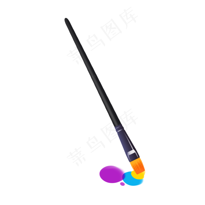 绘画彩色笔的插画