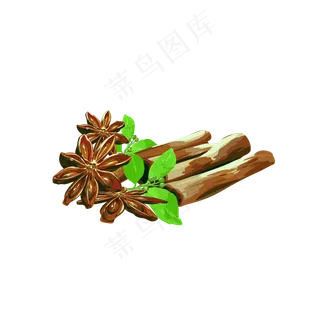 手绘卡通水彩食物香料