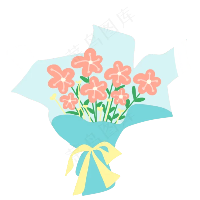 粉色婚礼花束(2000X2000(DPI:300))psd模版下载