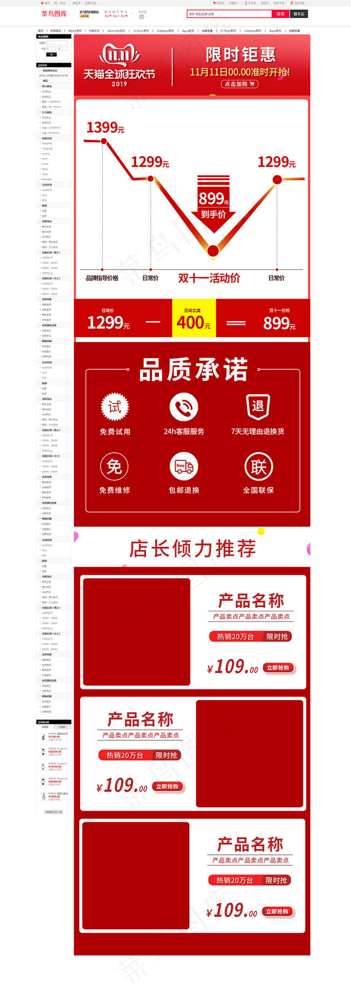 关联销售电商详情页(790*3072px 72 dpi )psd模版下载