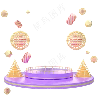 C4D电商618促销狂欢舞台