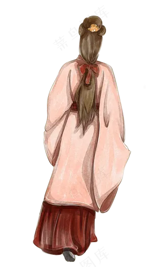 古风古装水彩美女