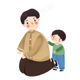 传统节日父亲节卡通素材