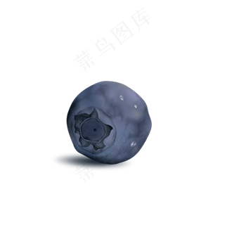 一颗蓝莓手绘水果png