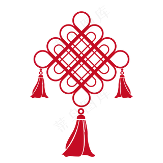 中国风简约矢量中国结,免抠元素