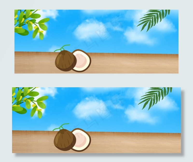 清新水果生鲜食品榴莲新鲜淘宝banner