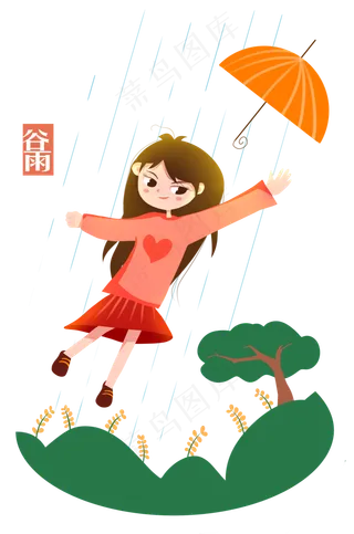 谷雨跳舞的小女孩