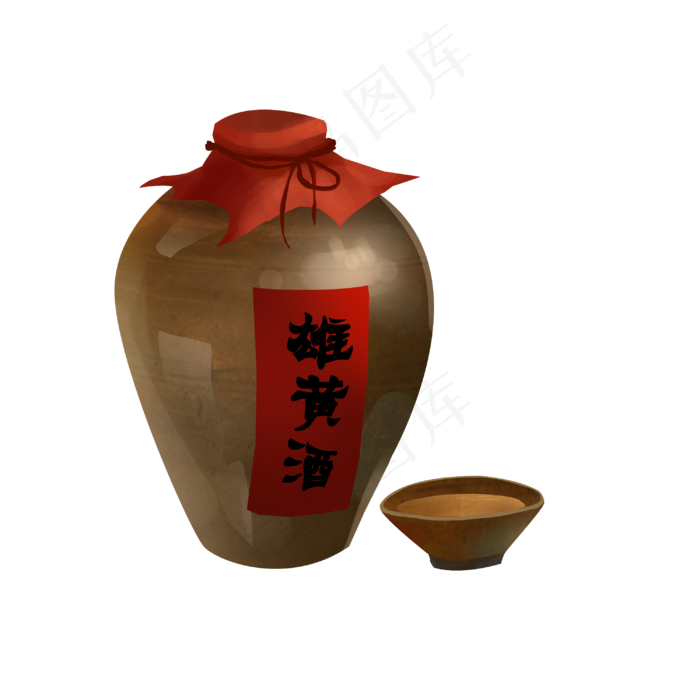 节日端午节雄黄酒(3000X3000(DPI:96))psd模版下载