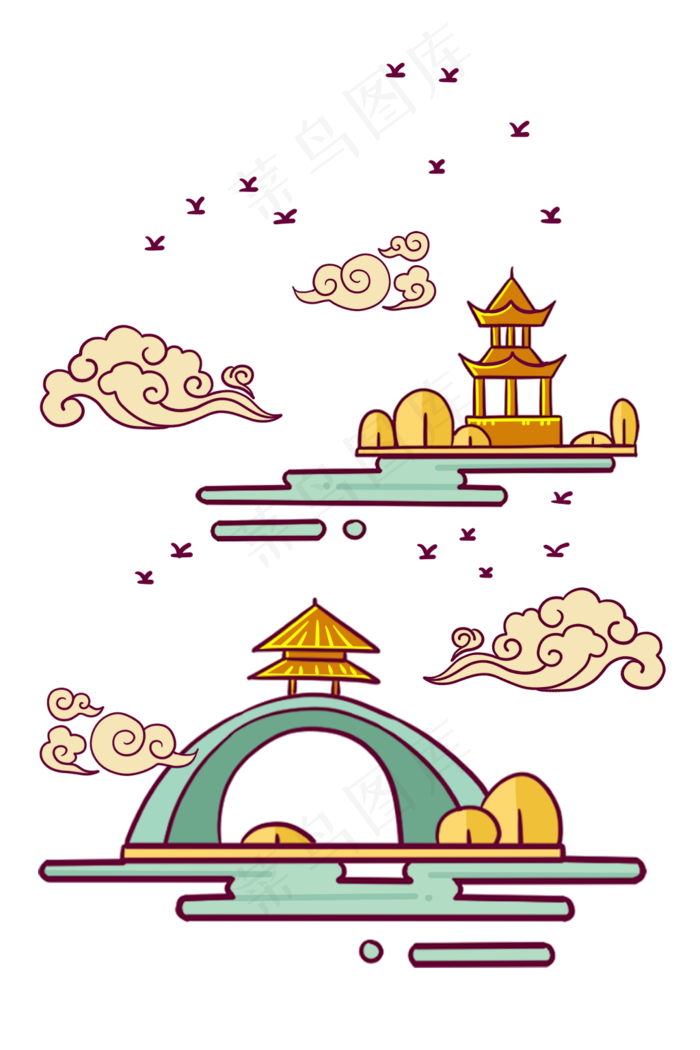 古风中式底纹(1024X1536(DPI:300))psd模版下载