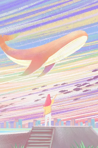 夏日天空唯美治愈系风景