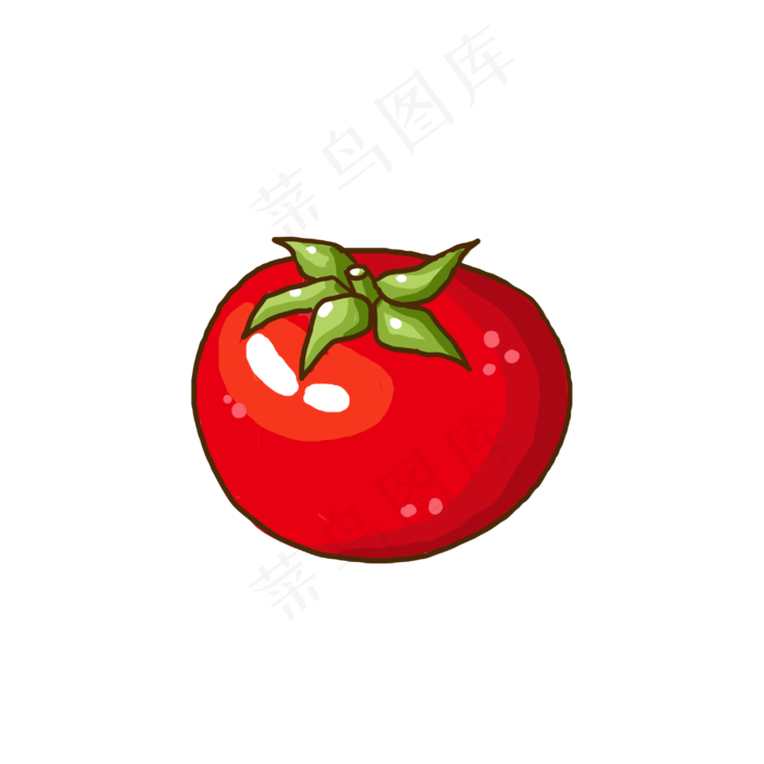 夏季水果蔬菜西红柿手绘小清新手(3000X3000(DPI:300))psd模版下载