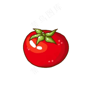 夏季水果蔬菜西红柿手绘小清新手